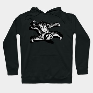 SAD SLOTH prehistoric three toed sloth from vintage artwork Hoodie